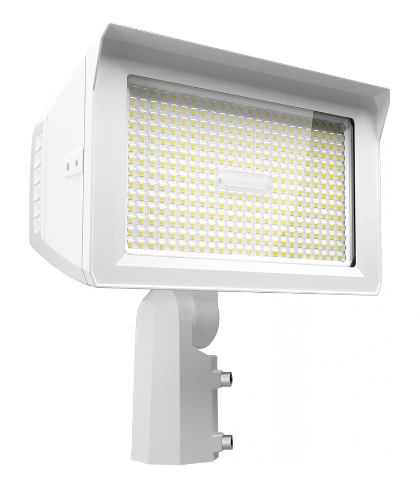 Floodlights, Outdoor, 150/125/100/75W, 3000K/4000K/5000K, 480V, 81-84CRI, Integrated Button Photoc