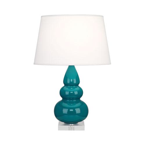 Peacock Small Triple Gourd Accent Lamp