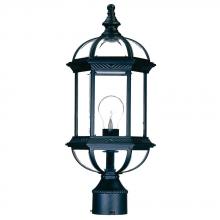 Acclaim Lighting 5277BK - Dover Collection Post-Mount 1-Light Outdoor Matte Black Light Fixture