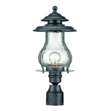 Acclaim Lighting 8207BK - Blue Ridge Collection Post-Mount 1-Light Outdoor Matte Black Light Fixture