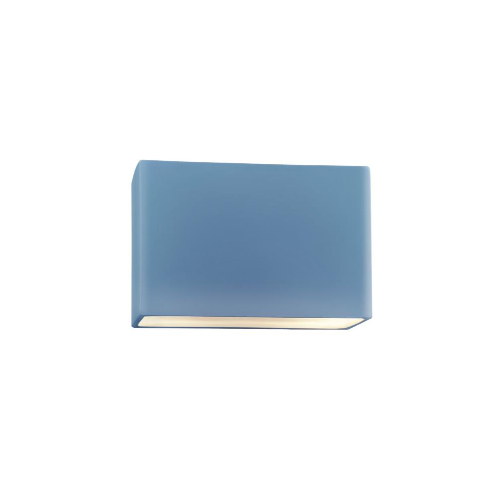 Small ADA Wide Rectangle LED Wall Sconce - Closed Top