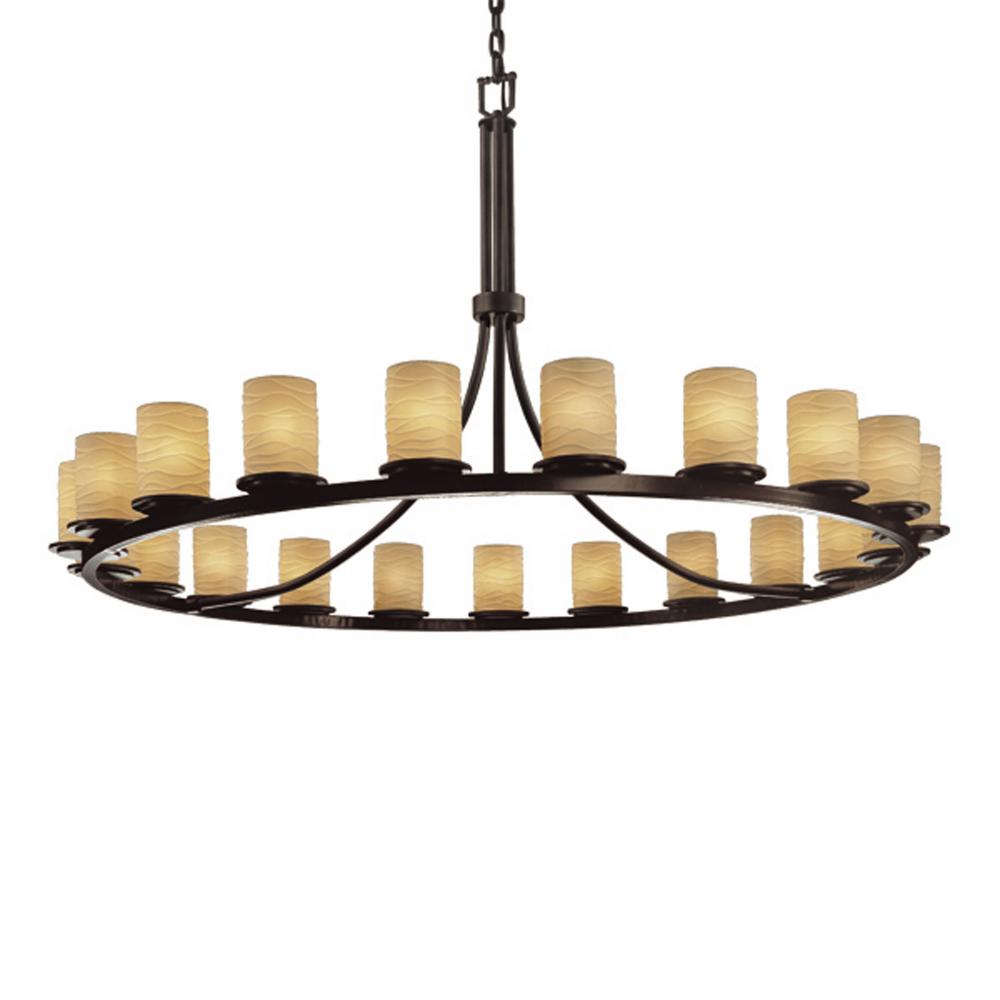 Dakota 21-Light 1-Tier Ring LED Chandelier