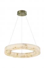 Justice Design Group ALR-8222-BRSS - Medley 24" LED Ring Pendant