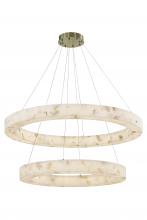 Justice Design Group ALR-8228-BRSS - Medley 42" LED Two-Tier Ring Pendant