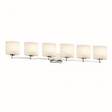 Justice Design Group FSN-8426-30-OPAL-CROM-LED6-4200 - Tetra 6-Light LED Bath Bar