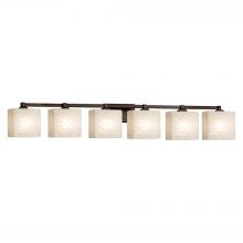 Justice Design Group FSN-8436-55-WEVE-DBRZ-LED6-4200 - Regency 6-Light LED Bath Bar