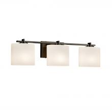 Justice Design Group FSN-8443-30-OPAL-DBRZ-LED3-2100 - Era 3-Light LED Bath Bar