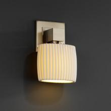 Justice Design Group POR-8707-30-WAVE-DBRZ - Aero ADA 1-Light Wall Sconce (No Arms)