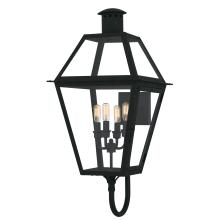 Quoizel RO8414EK - Rue De Royal 4-Light Earth Black Outdoor Wall Lantern