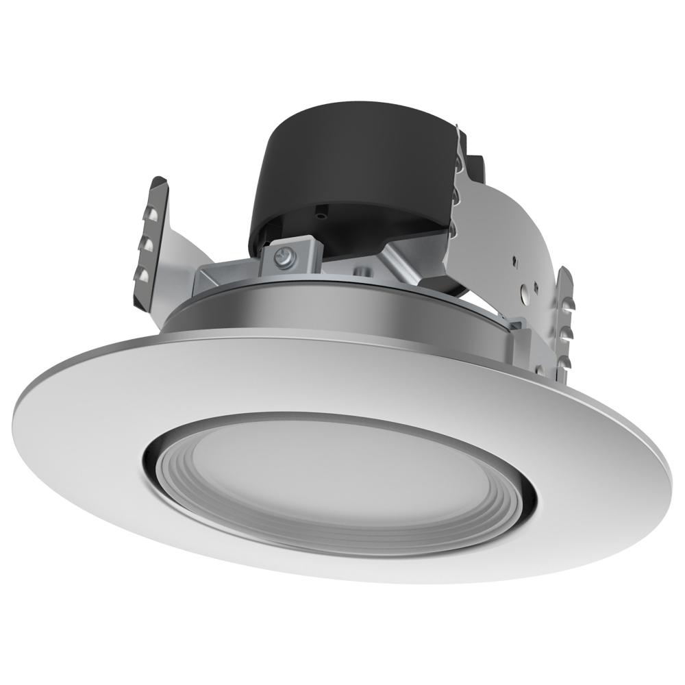 7.5 Watt; LED Retrofit Downlight; Gimbaled; 120 Volt; CCT Selectable; Brushed Nickel Finish