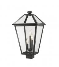 Z-Lite 579PHXLS-BK - 3 Light Outdoor Post Mount Fixture