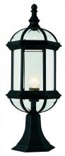 Trans Globe 4182 BK - Wentworth 1-Light Atrium Style Post Mount Lantern Head