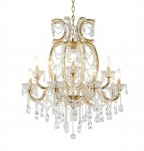 Bethel International LA4307C38BR - Chandelier Satin Brass