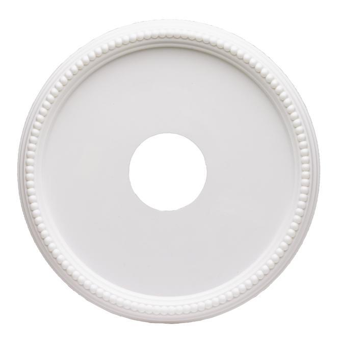 Round Beaded White Finish