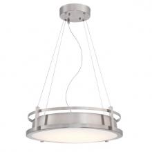 Westinghouse 6372200 - LED Chandelier Brushed Nickel Finish Frosted Lens