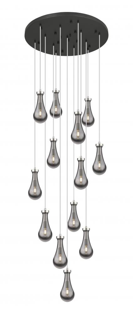 Owego - 13 Light - 32 inch - Polished Nickel - Multi Pendant