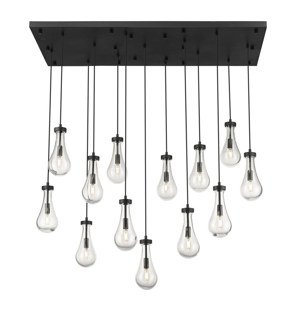 Owego - 13 Light - 54 inch - Matte Black - Multi Pendant