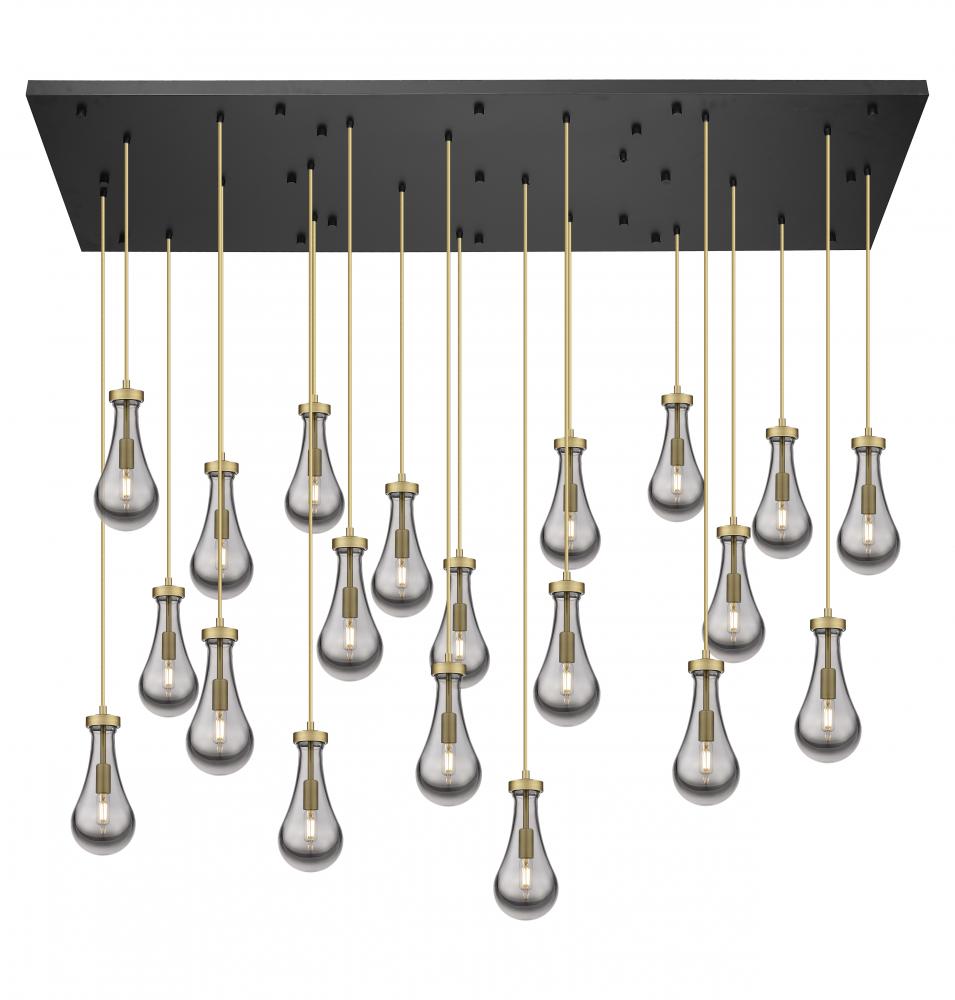 Owego - 21 Light - 71 inch - Brushed Brass - Multi Pendant