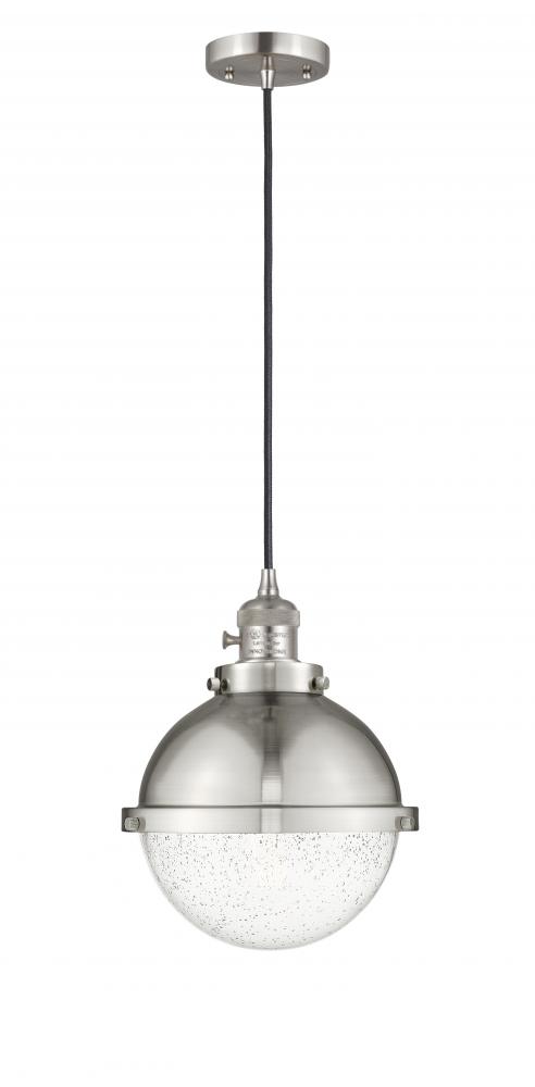 Hampden - 1 Light - 9 inch - Brushed Satin Nickel - Cord hung - Mini Pendant