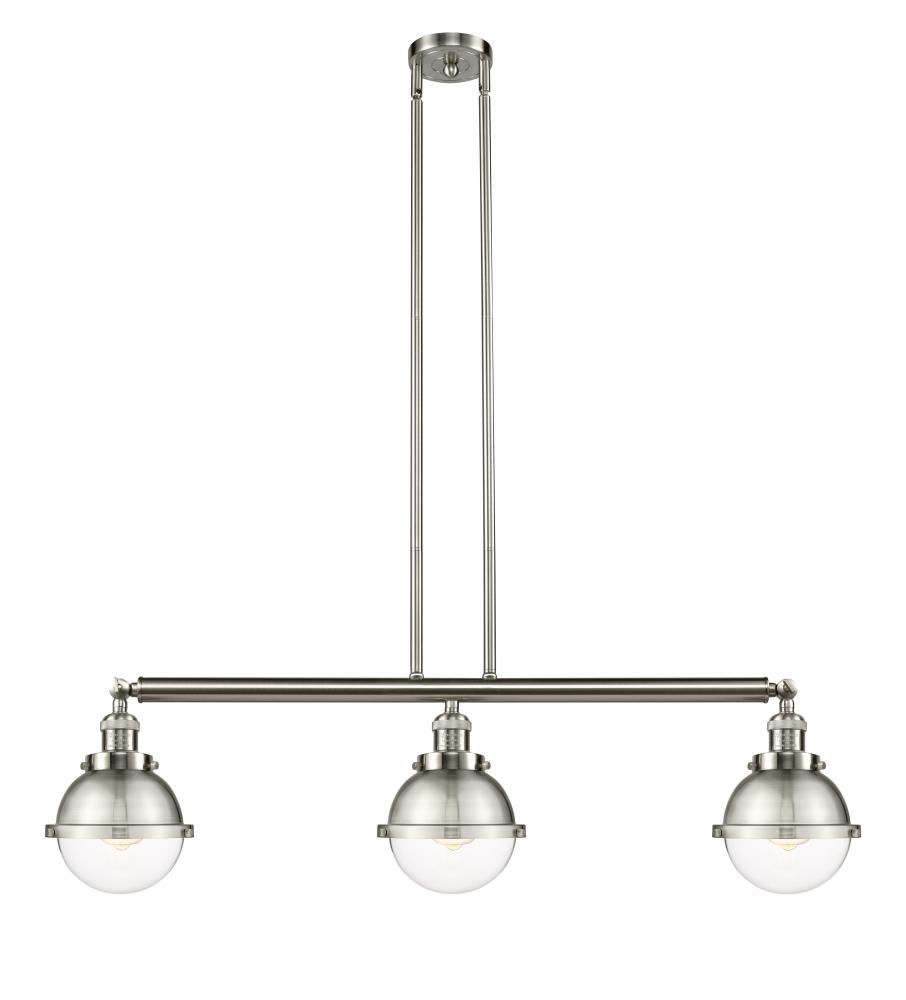 Hampden - 3 Light - 40 inch - Brushed Satin Nickel - Stem Hung - Island Light