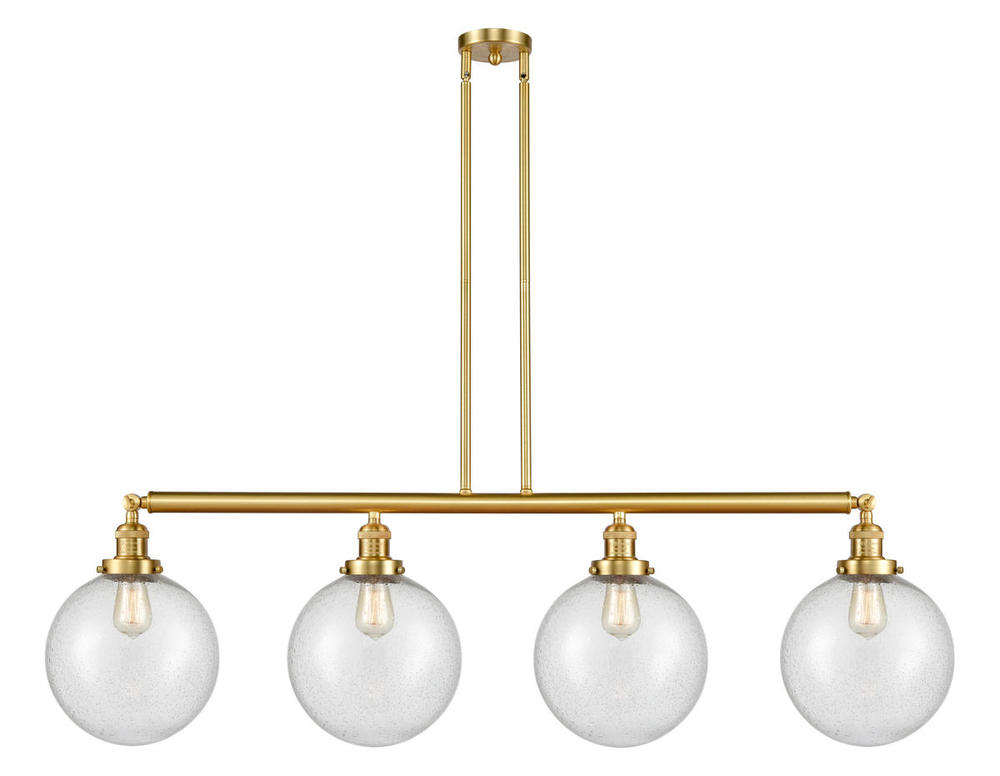 Beacon - 4 Light - 54 inch - Satin Gold - Stem Hung - Island Light