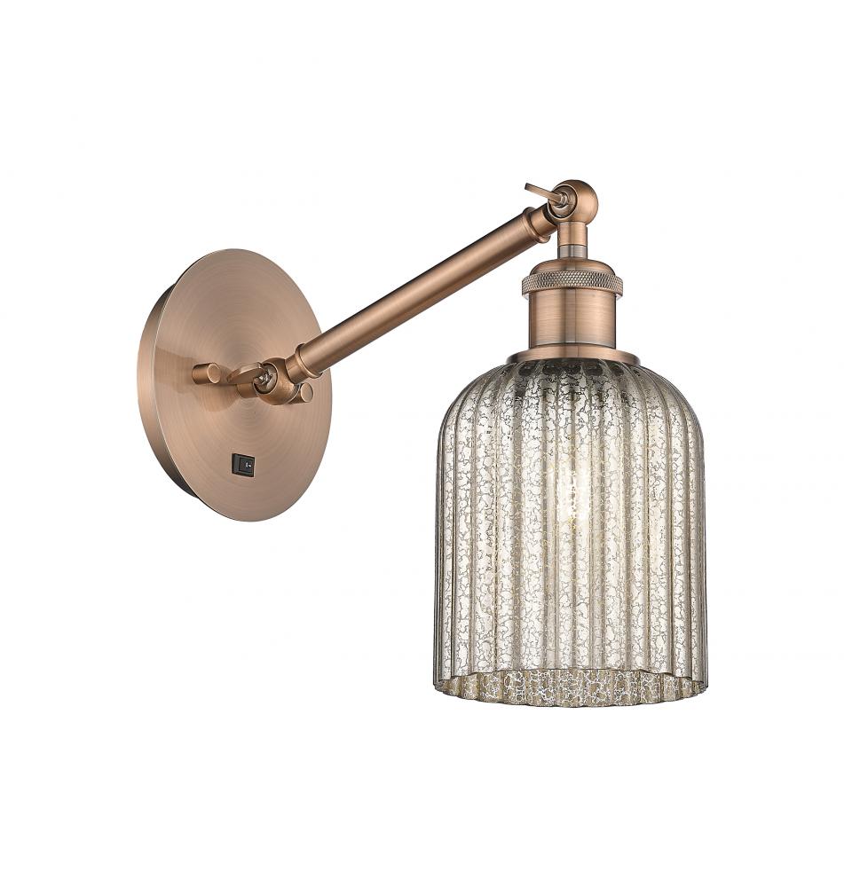 Bridal Veil - 1 Light - 5 inch - Antique Copper - Adjustable Sconce
