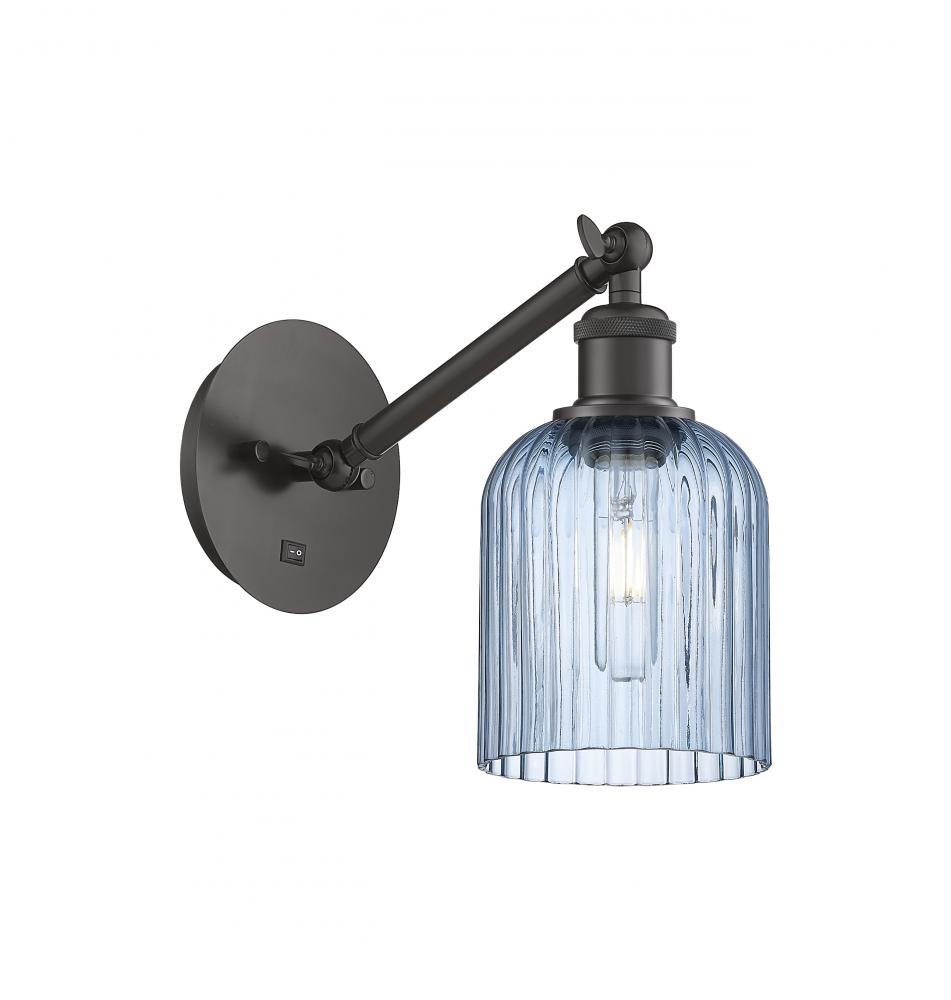Bridal Veil - 1 Light - 5 inch - Oil Rubbed Bronze - Adjustable Sconce