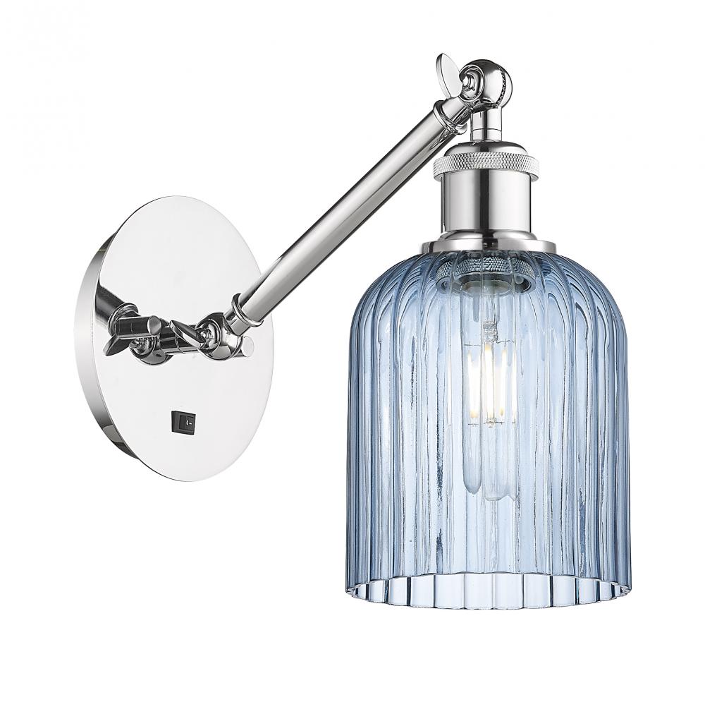 Bridal Veil - 1 Light - 5 inch - Polished Chrome - Adjustable Sconce