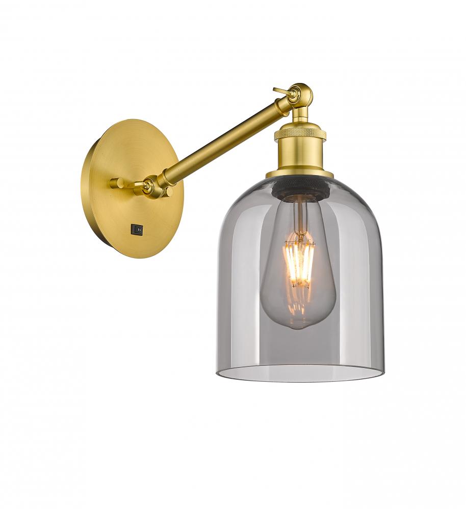 Bella - 1 Light - 6 inch - Satin Gold - Adjustable Sconce