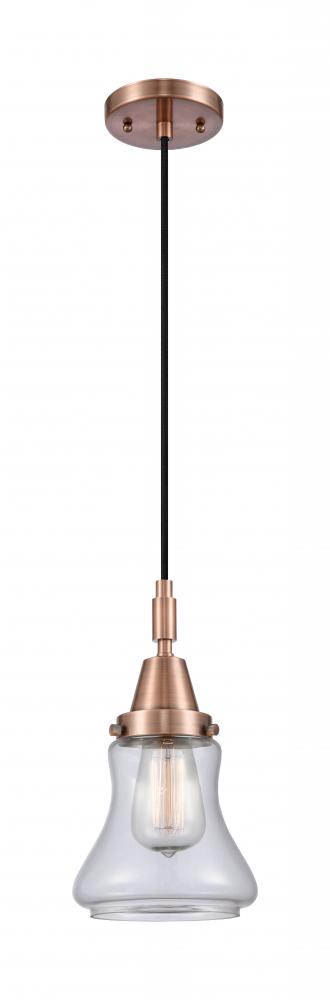 Bellmont - 1 Light - 7 inch - Brushed Satin Nickel - Mini Pendant