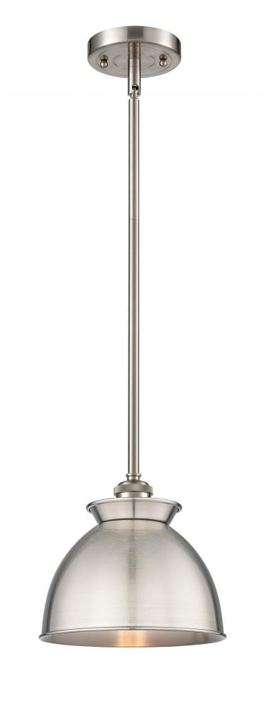 Adirondack - 1 Light - 8 inch - Brushed Satin Nickel - Mini Pendant