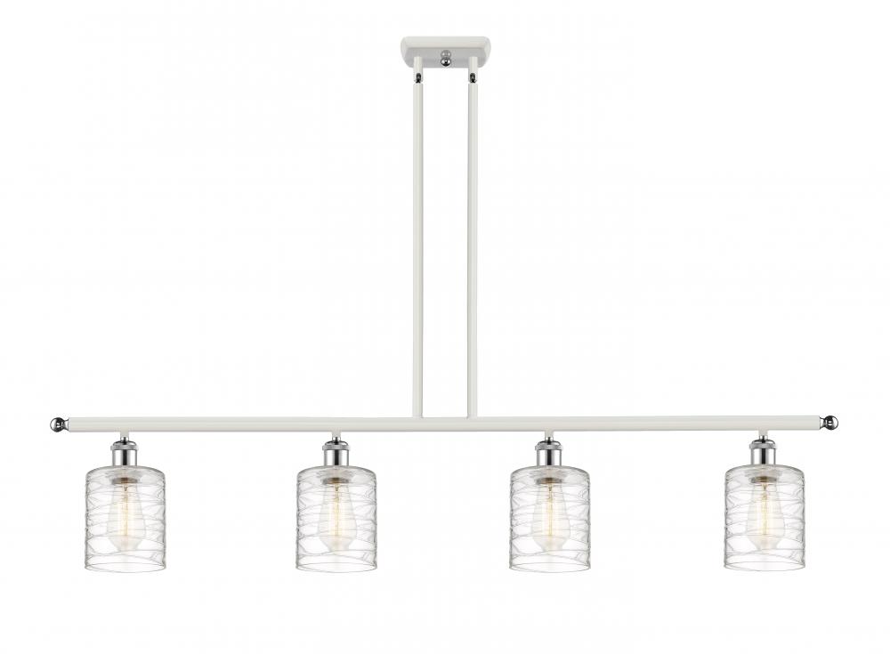 Cobbleskill - 4 Light - 48 inch - White Polished Chrome - Cord hung - Island Light