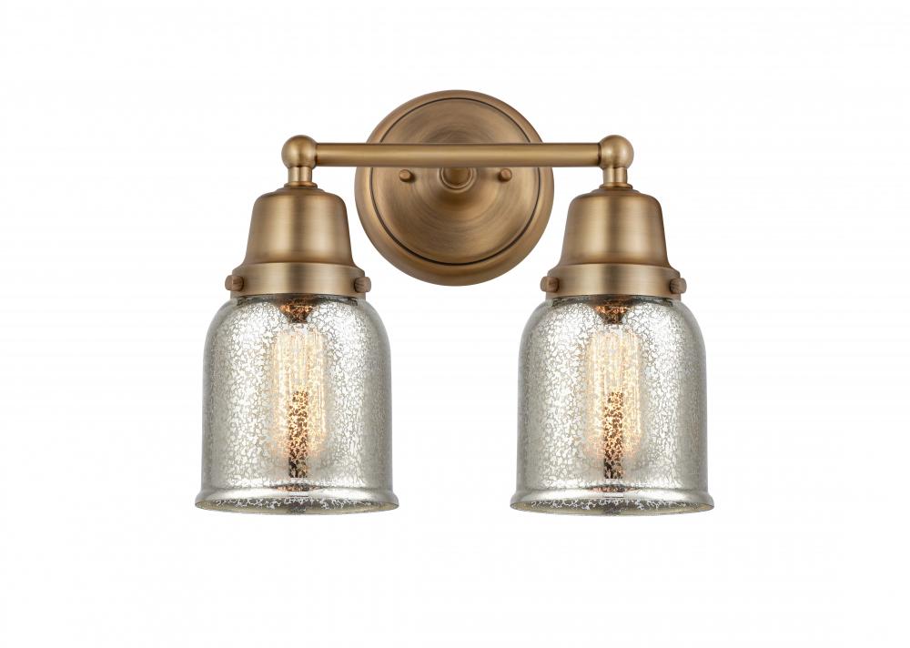 Bell - 2 Light - 13 inch - Brushed Brass - Bath Vanity Light