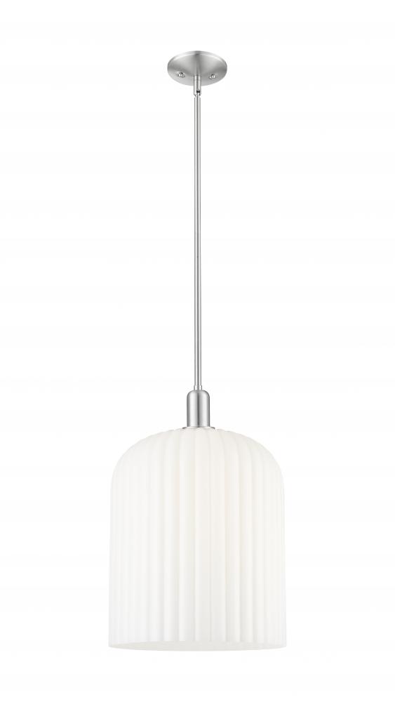 Bridal Veil - 1 Light - 12 inch - Brushed Satin Nickel - Mini Pendant