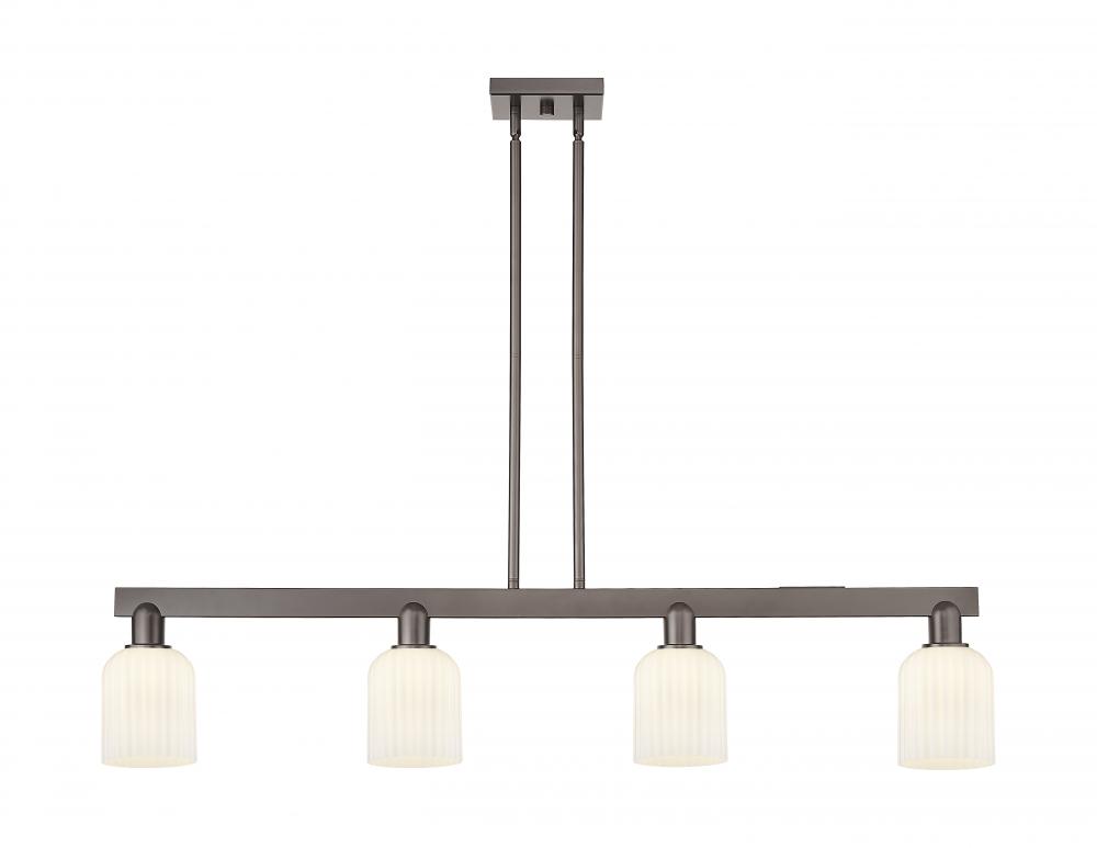 Bridal Veil - 4 Light - 48 inch - Oil Rubbed Bronze - Cord hung - Island Light