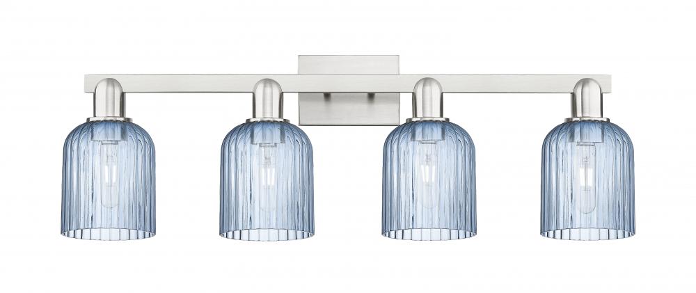 Bridal Veil - 4 Light - 36 inch - Brushed Satin Nickel - Bath Vanity Light
