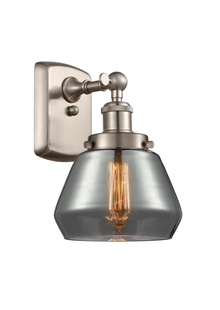 Fulton - 1 Light - 6 inch - Brushed Satin Nickel - Sconce