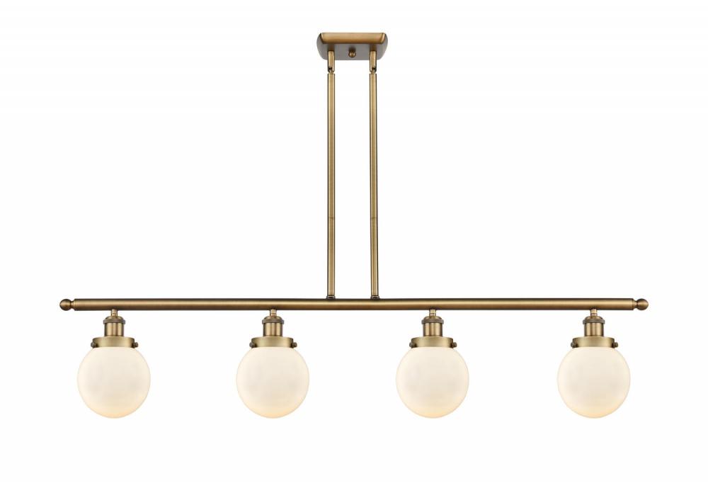 Beacon - 4 Light - 48 inch - Brushed Brass - Stem Hung - Island Light