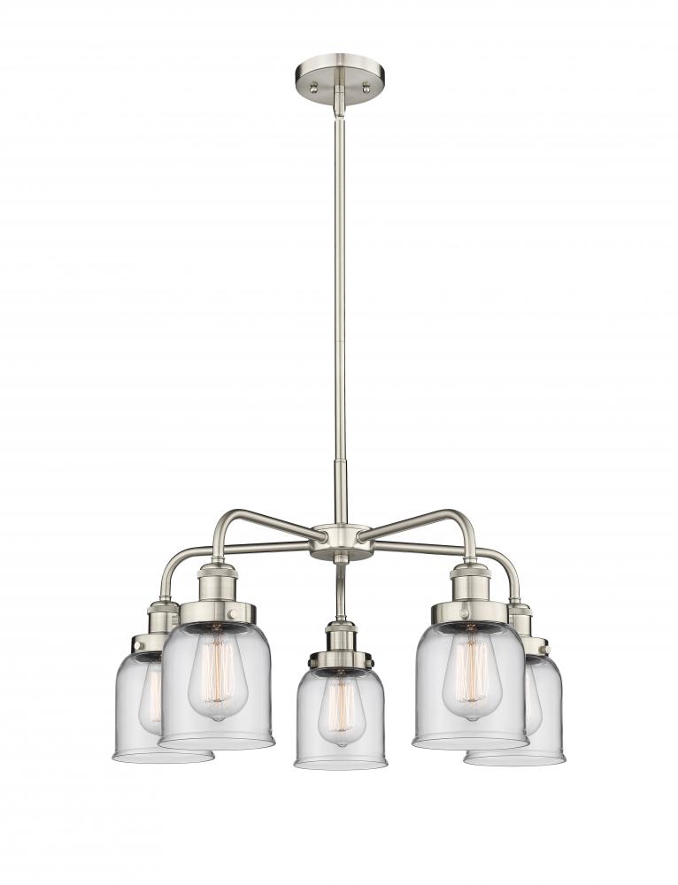 Edison - 5 Light - 24 inch - Satin Nickel - Chandelier