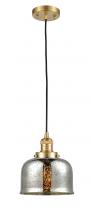 Innovations Lighting 201C-SG-G78-LED - Bell - 1 Light - 8 inch - Satin Gold - Cord hung - Mini Pendant