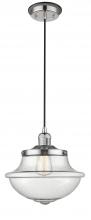 Innovations Lighting 201CBP-PNBK-G544 - Oxford - 1 Light - 12 inch - Polished Nickel - Cord hung - Mini Pendant