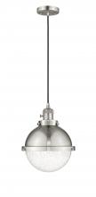 Innovations Lighting 201CSW-SN-HFS-84-SN-LED - Hampden - 1 Light - 9 inch - Brushed Satin Nickel - Cord hung - Mini Pendant