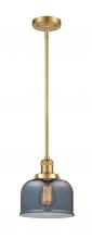 Innovations Lighting 201S-SG-G73-LED - Bell - 1 Light - 8 inch - Satin Gold - Stem Hung - Mini Pendant