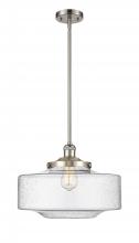  201S-SN-G694-16-LED - Bridgeton - 1 Light - 12 inch - Brushed Satin Nickel - Stem Hung - Mini Pendant