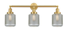 Innovations Lighting 205-SG-G262-LED - Stanton - 3 Light - 32 inch - Satin Gold - Bath Vanity Light