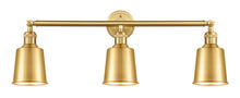 Innovations Lighting 205-SG-M9-SG-LED - Addison - 3 Light - 32 inch - Satin Gold - Bath Vanity Light