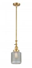 Innovations Lighting 206-SG-G262-LED - Stanton - 1 Light - 6 inch - Satin Gold - Stem Hung - Mini Pendant