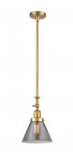 Innovations Lighting 206-SG-G43-LED - Cone - 1 Light - 8 inch - Satin Gold - Stem Hung - Mini Pendant