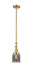 Innovations Lighting 206-SG-G53-LED - Bell - 1 Light - 5 inch - Satin Gold - Stem Hung - Mini Pendant