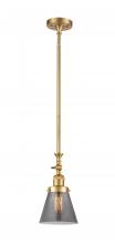 Innovations Lighting 206-SG-G63-LED - Cone - 1 Light - 6 inch - Satin Gold - Stem Hung - Mini Pendant